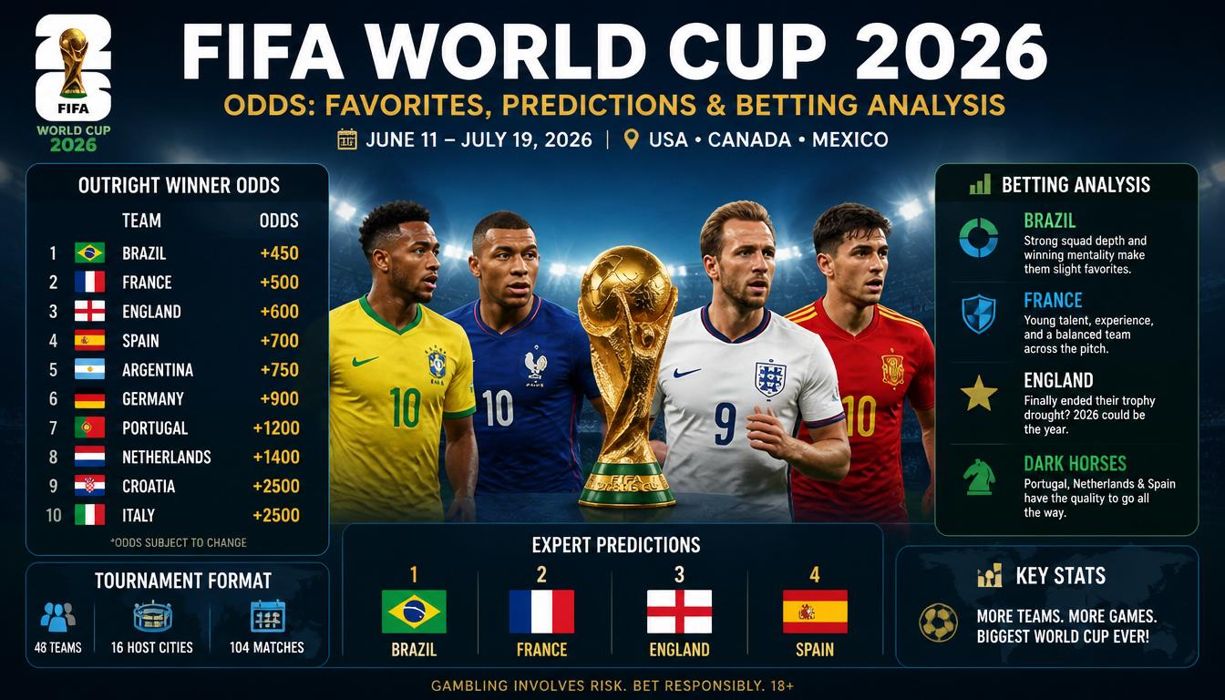 FIFA World Cup 2026 Odds Favorites, Predictions & Betting Analysis