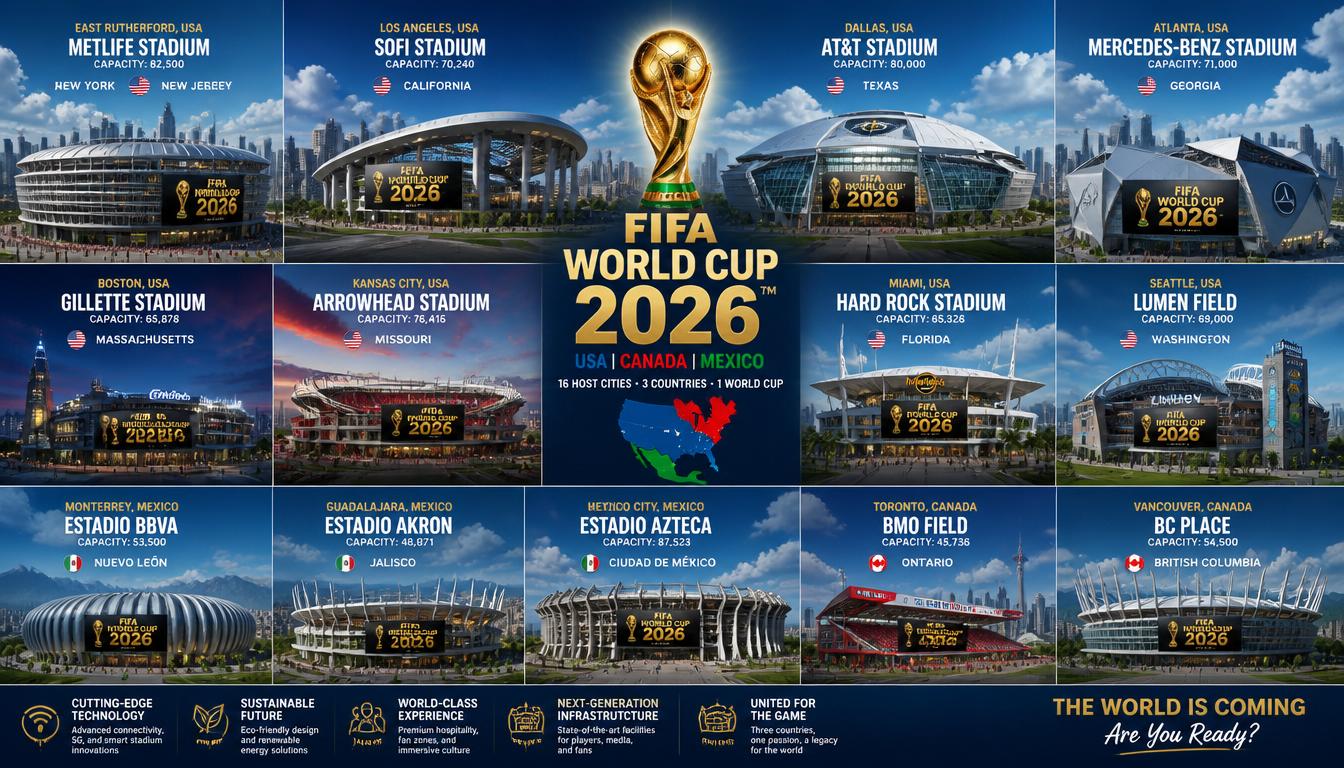 The FIFA World Cup 2026 Stadiums